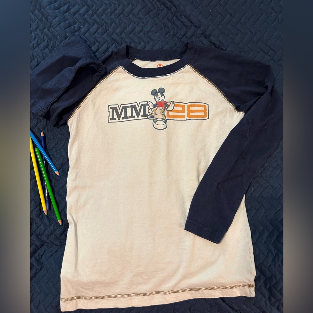Disney store long sleeve Mickey Mouse shirt